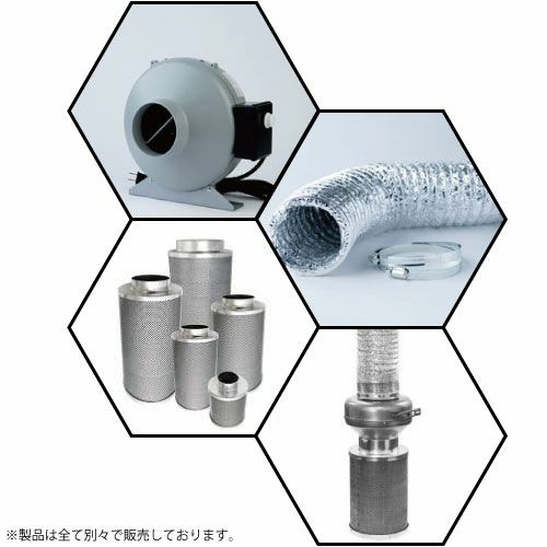 Cleans Fan Filter 150×500 SET | ベジフルグリーンファーム