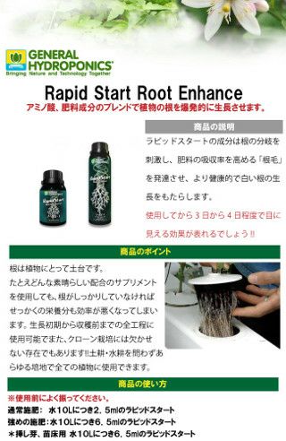 植物活性剤 Rapid Start Root Enhance（ラピッドスタート） 1L